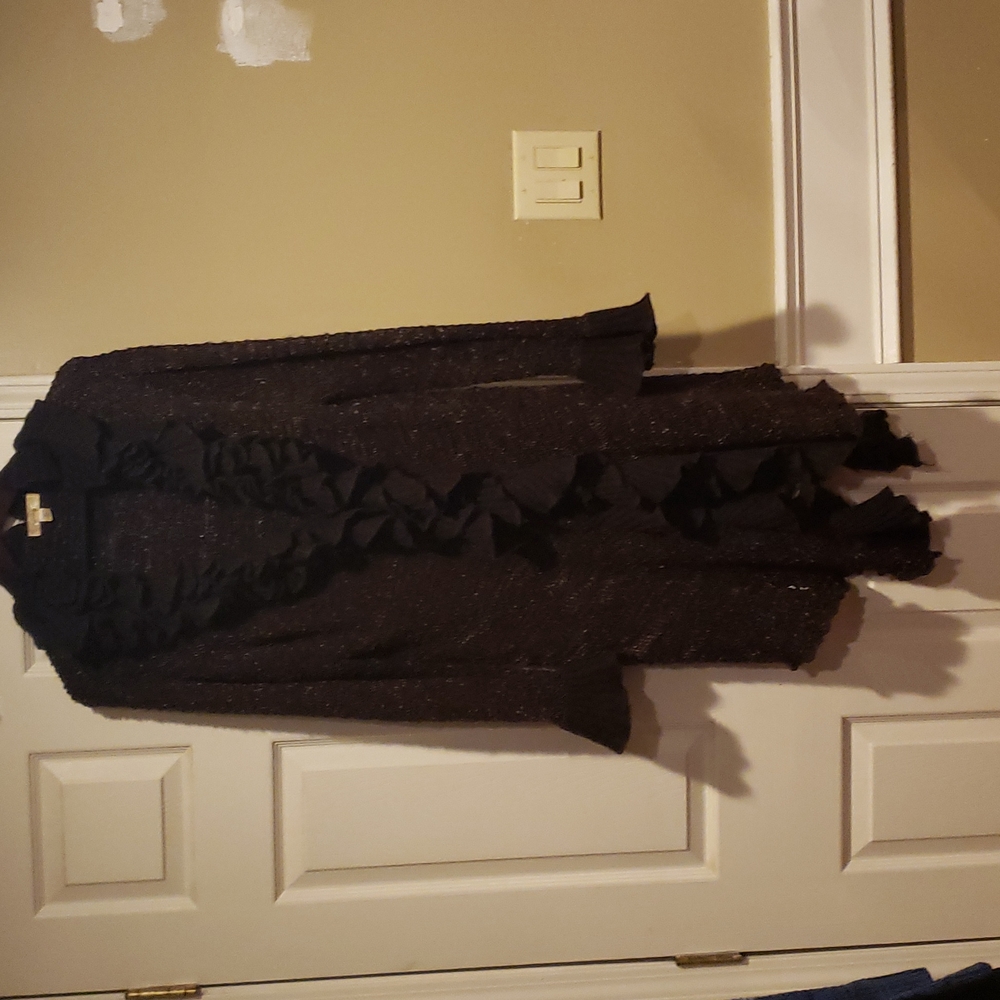 Full length sweater duster